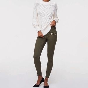 NWOT LOFT Marisa Skinny Ankle Pants Olive Green 6P